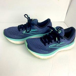 Brooks Womens‎ Glycerin 19 Blue Running Shoes Size 8 Medium (B, M)